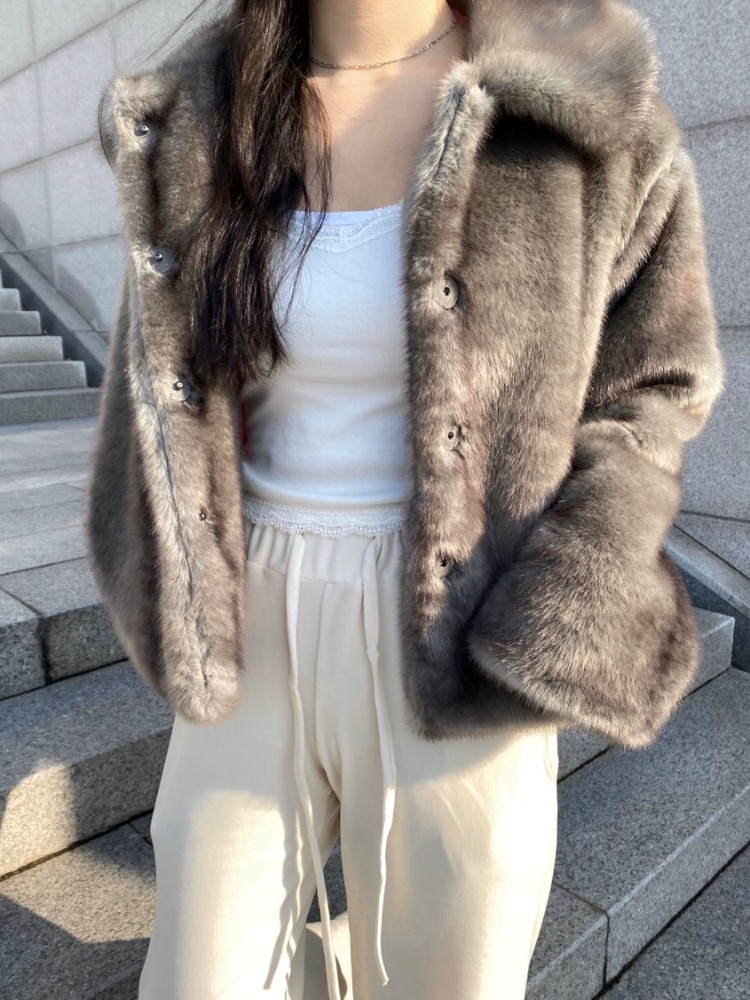 high fur jacket