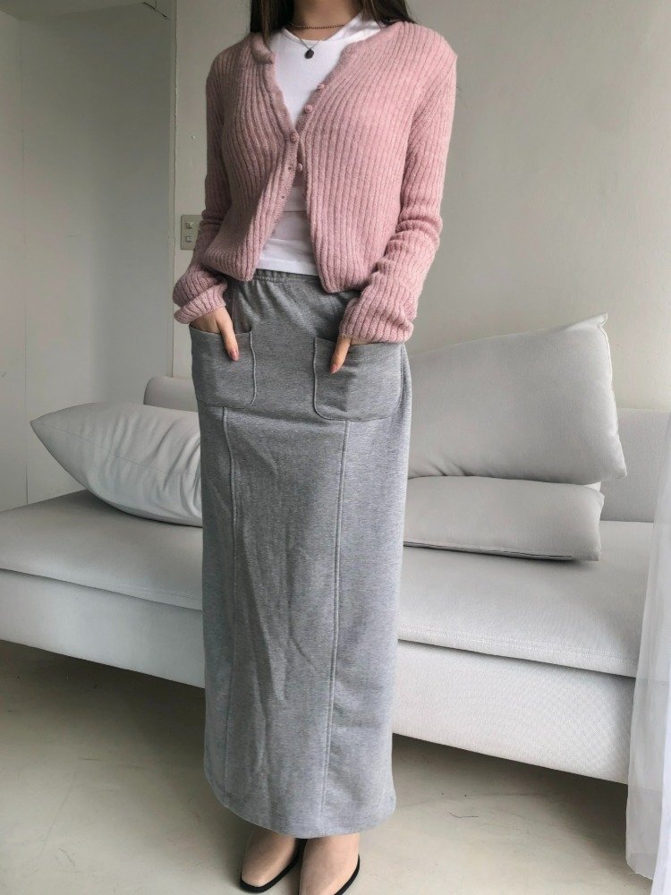 Cotton long skirt