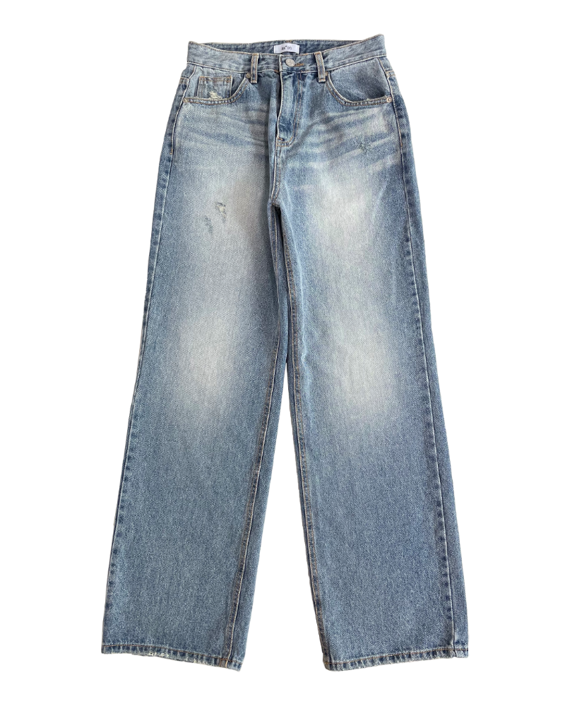 as”on signature denim pants (Light blue)