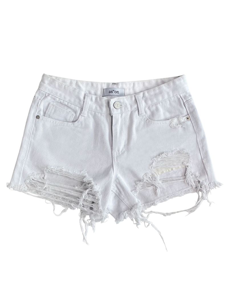 as”on Milky short pants