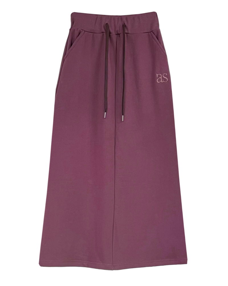 as&quot;on Logo training long skirt (Purple)