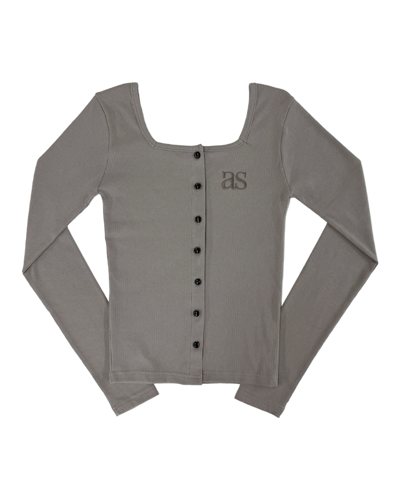 as”on Sicily button cardigan (Beige)