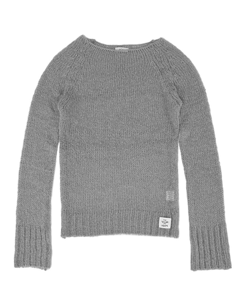 as”on Greeting netted knit (Gray)