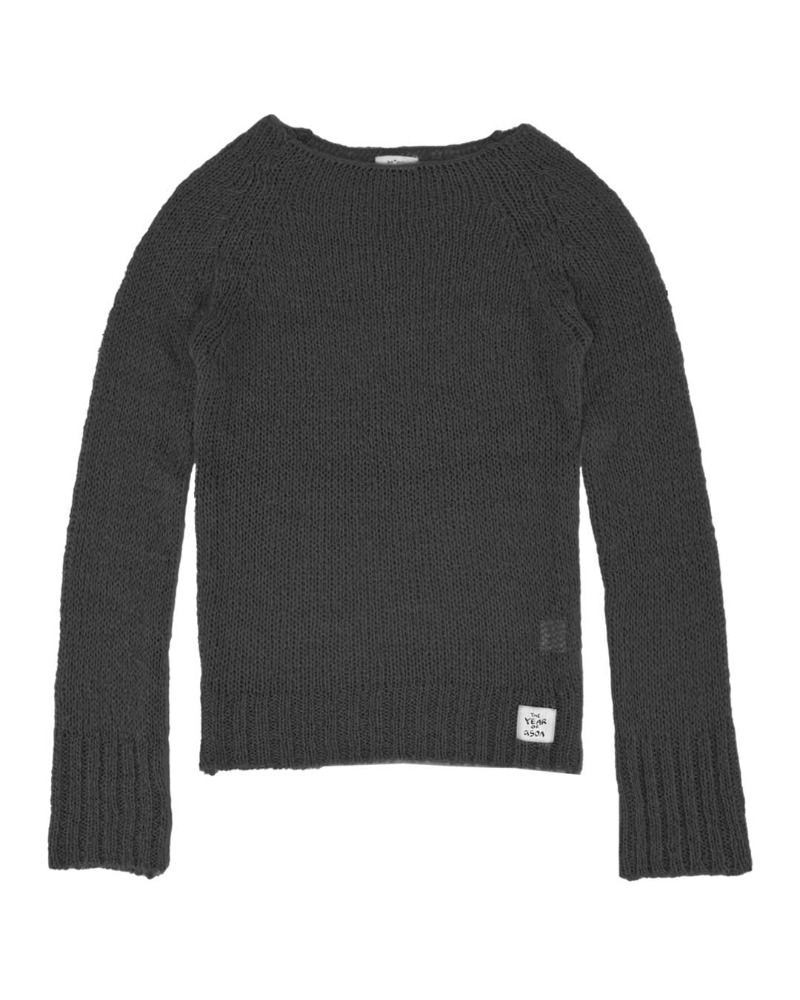 as”on Greeting netted knit (Charcoal)