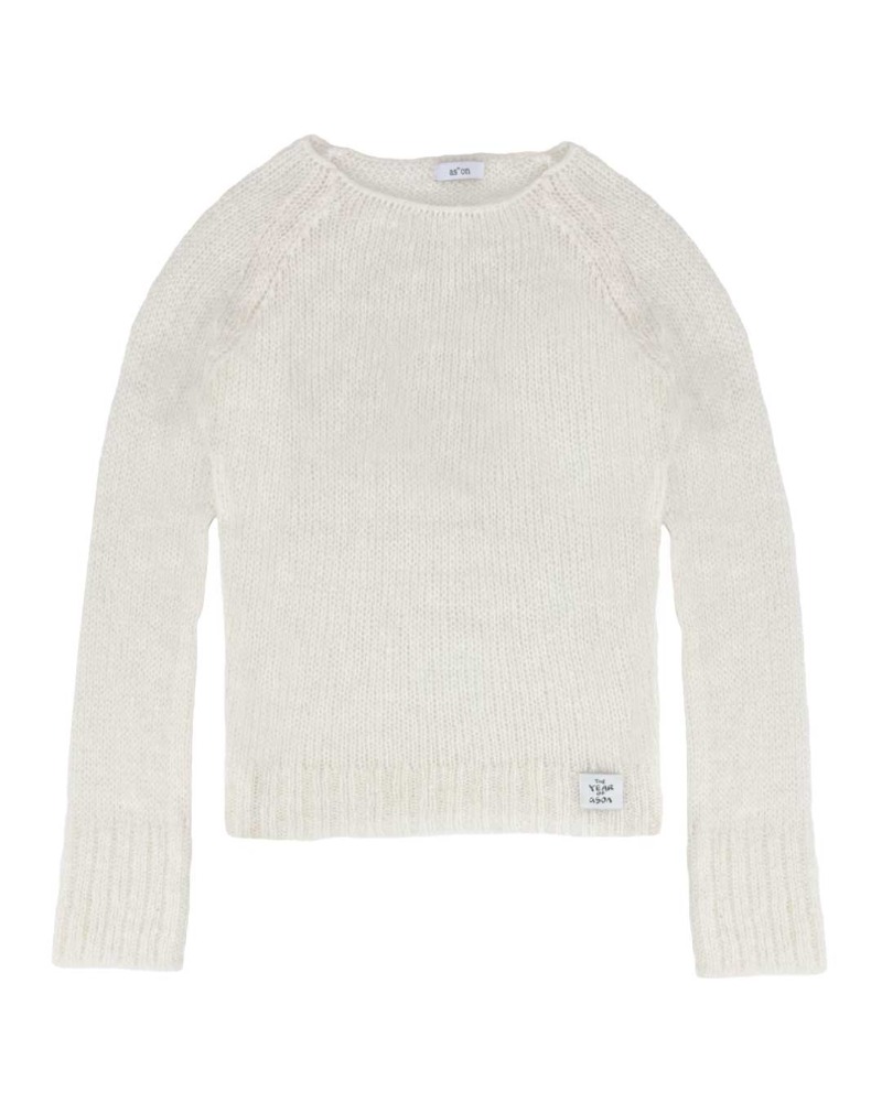 as”on Greeting netted knit (Ivory)