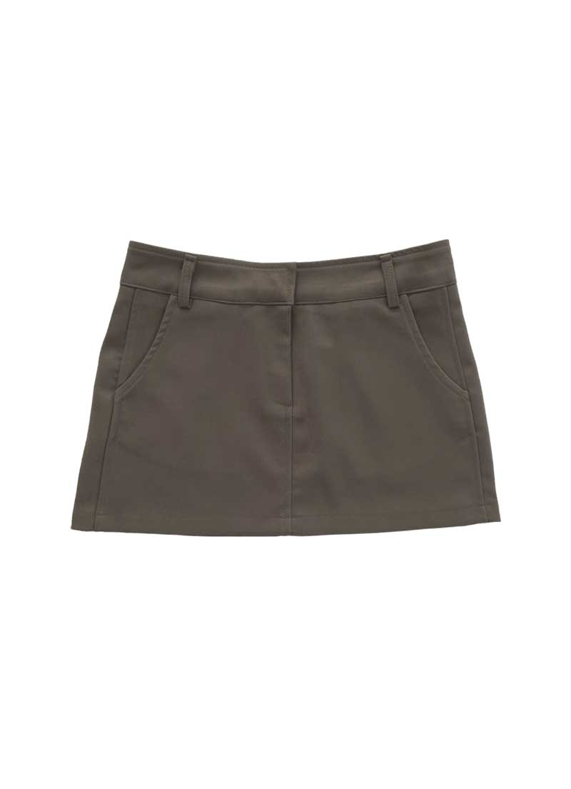 CLASSIC LOW SKIRT / BROWN