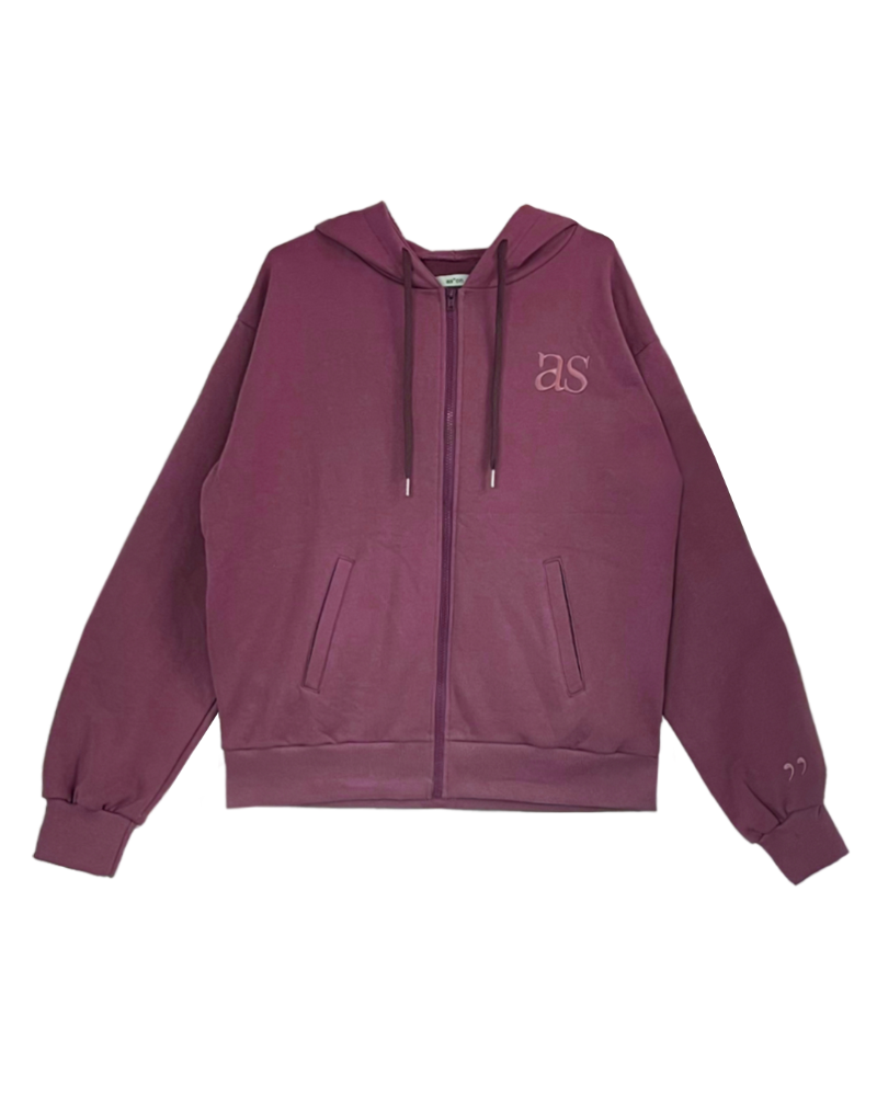 as&quot;on Logo training hood zip-up (Purple) / Limited Quantity